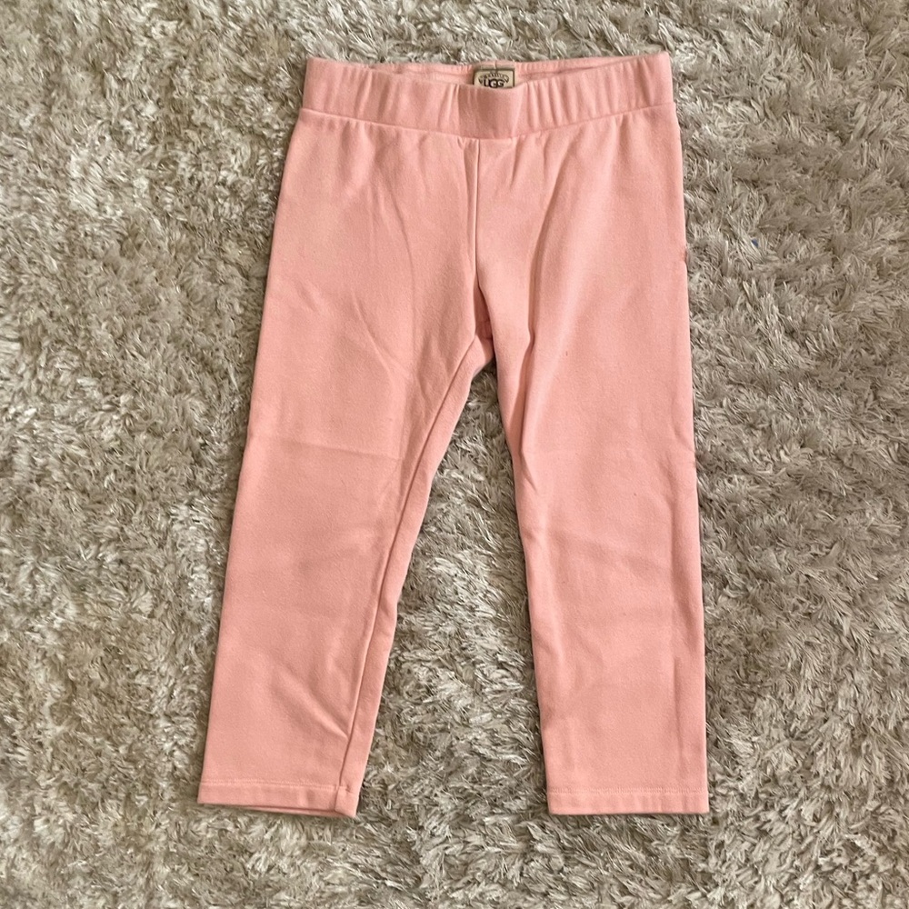 UGG Australia orange fleece capri leggings size medium